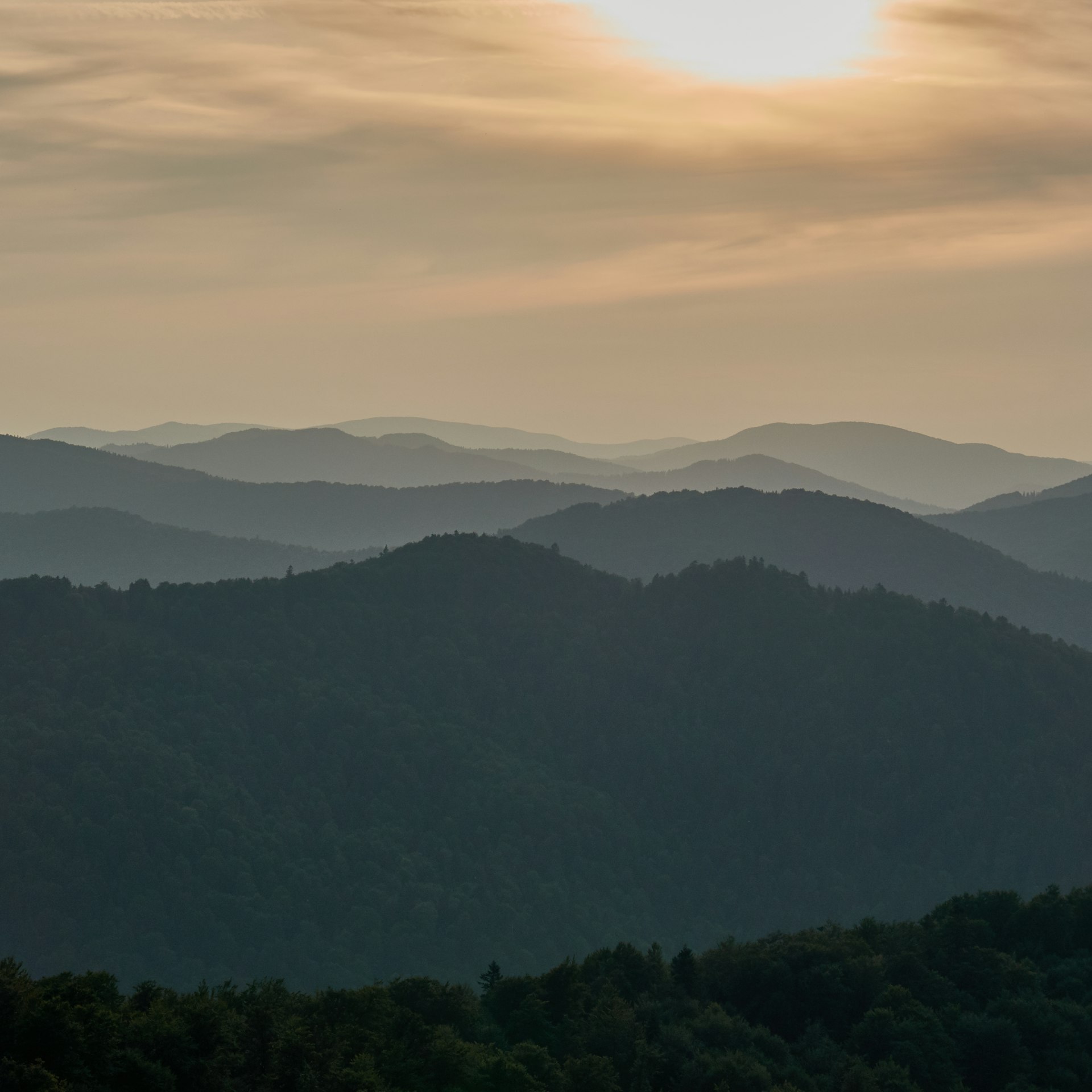 Bieszczady sunset