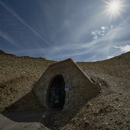 tunnel on hill in Col du Parpaillon France