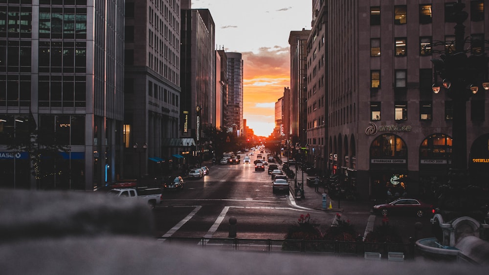 cars on road