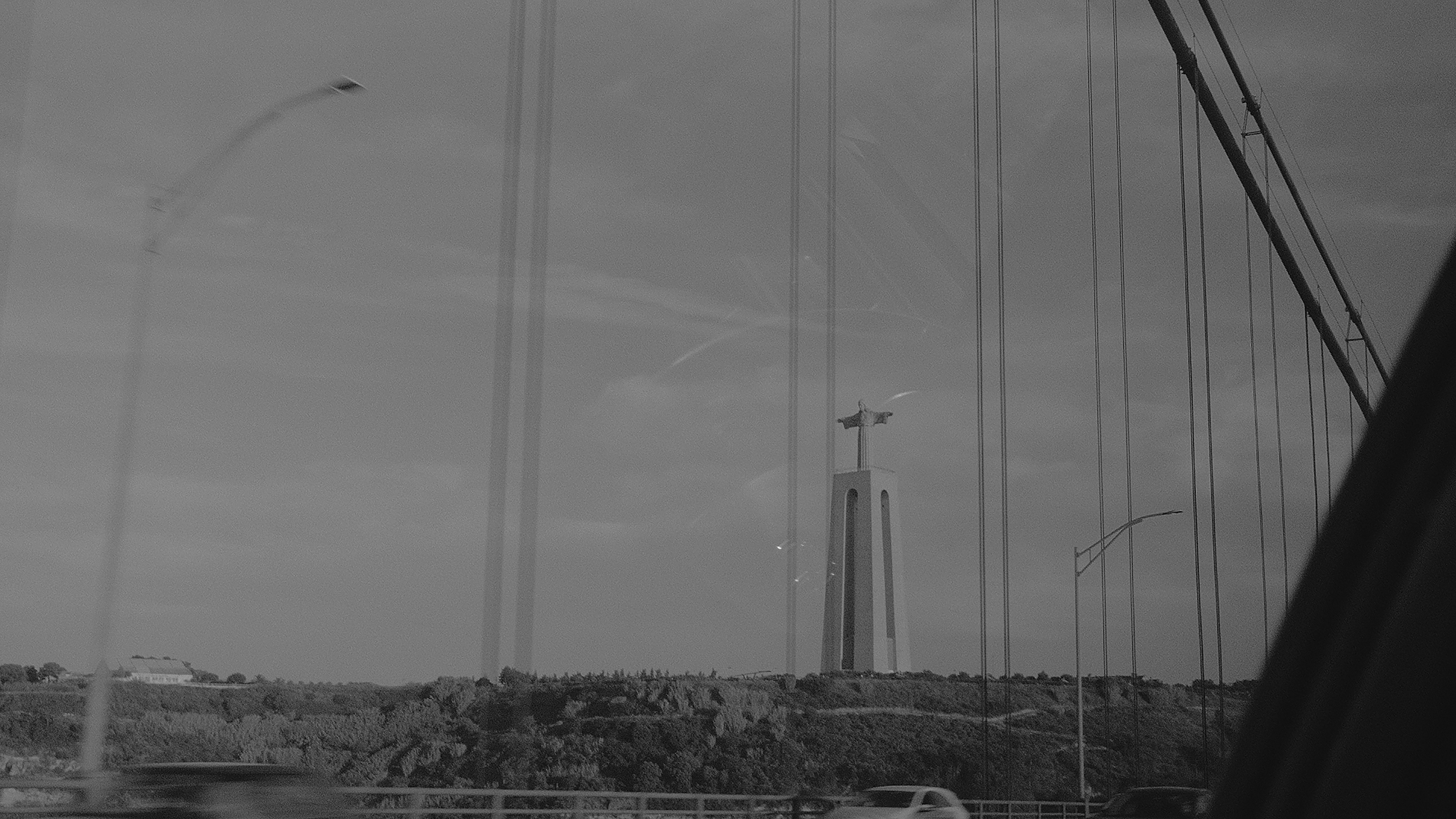 grayscale photography of Christ The Redeemer