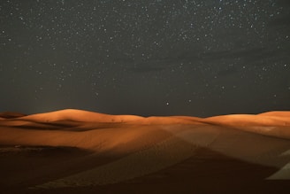 desert view during nighttime