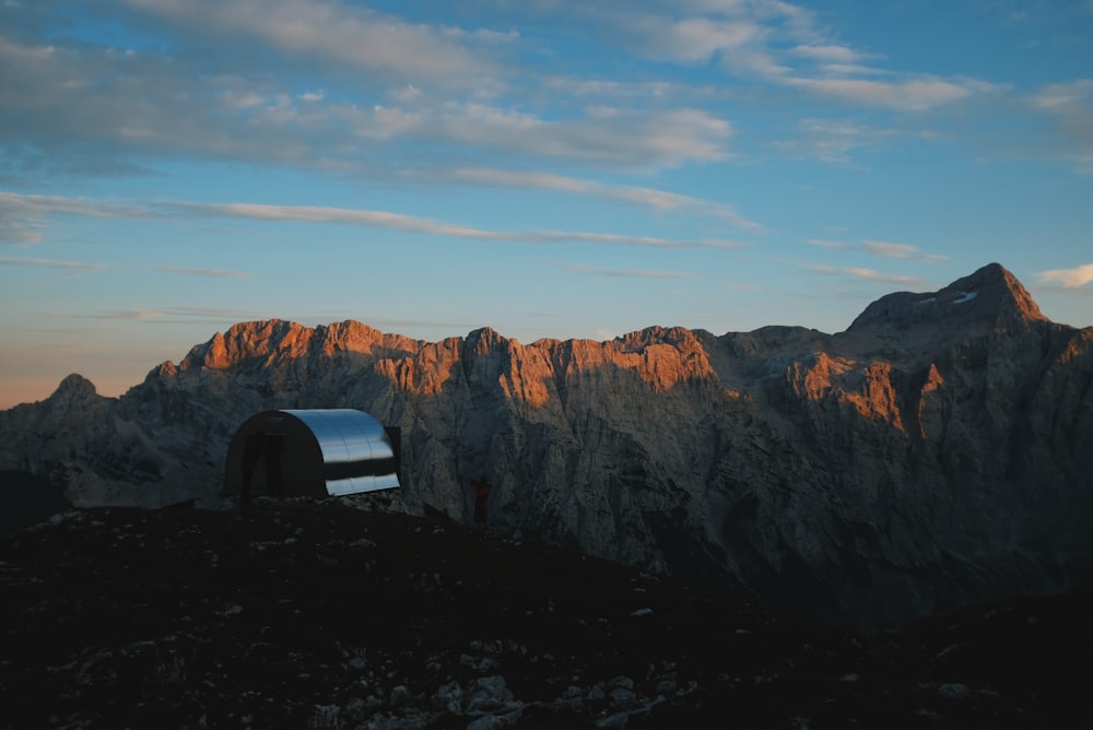 golden hour at mountain