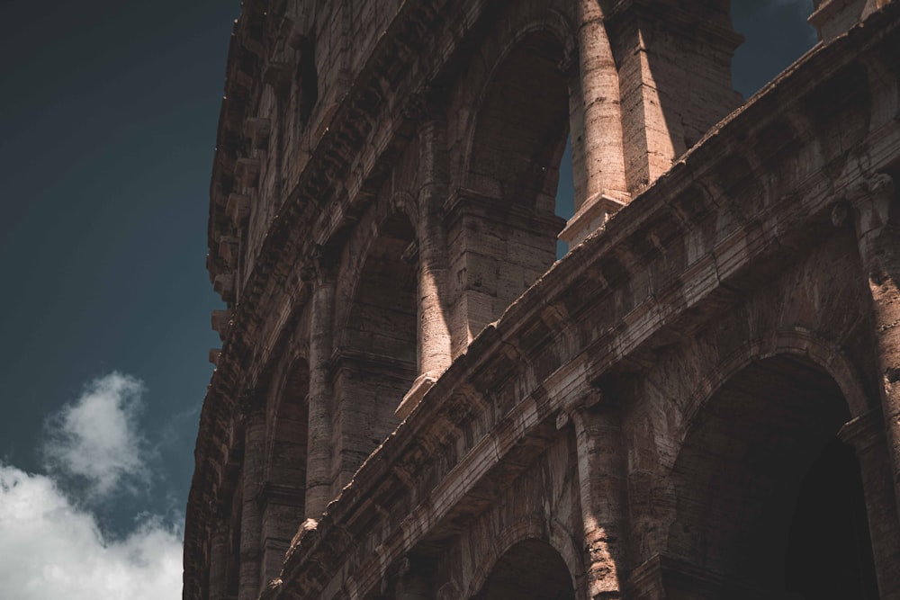 low angle view of Colosseum at Rome Italy