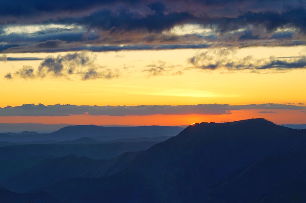 hill during golden hour