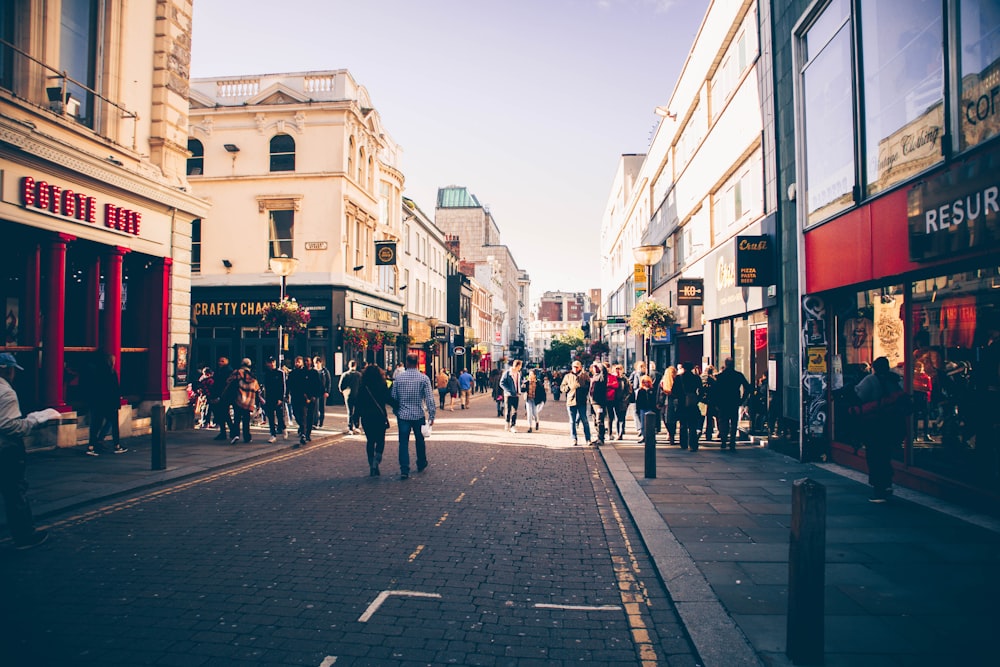 people walking on street during daytime