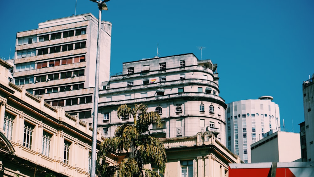 white apartment building photo