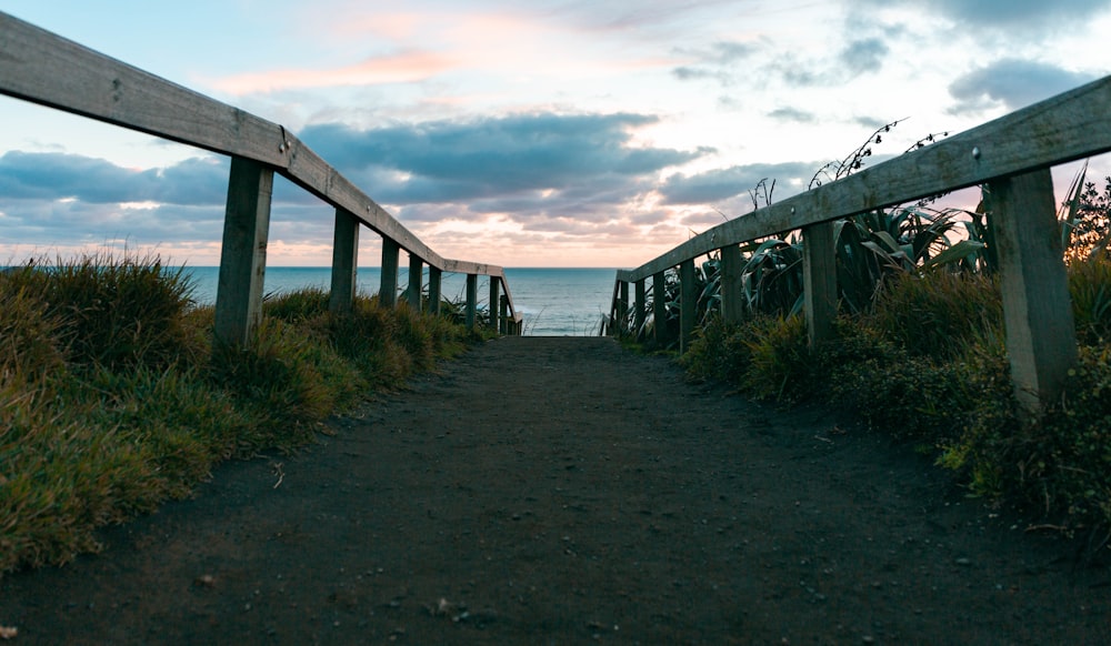 gray metal trail