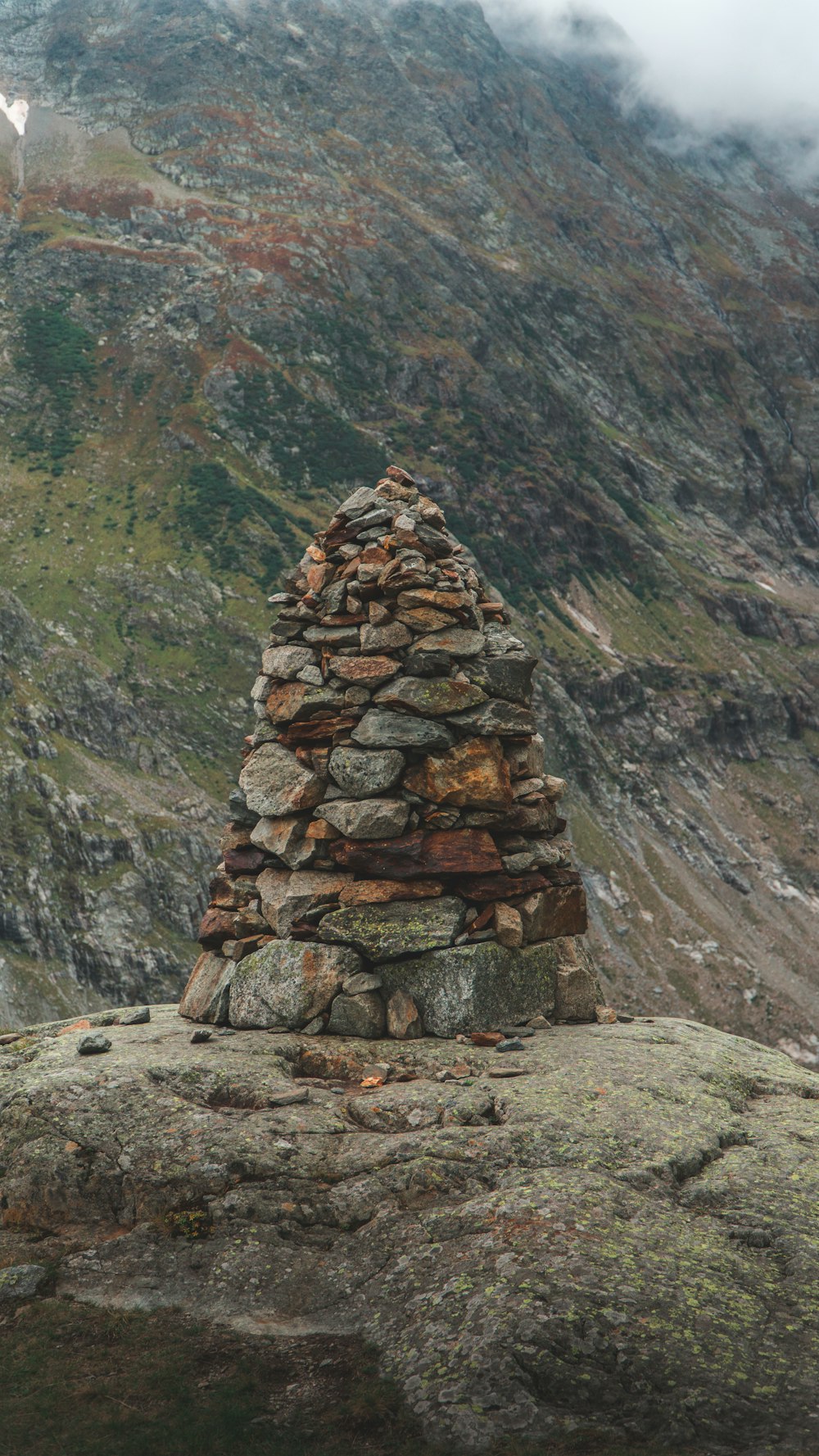 stack of brown and gray stones during daytime