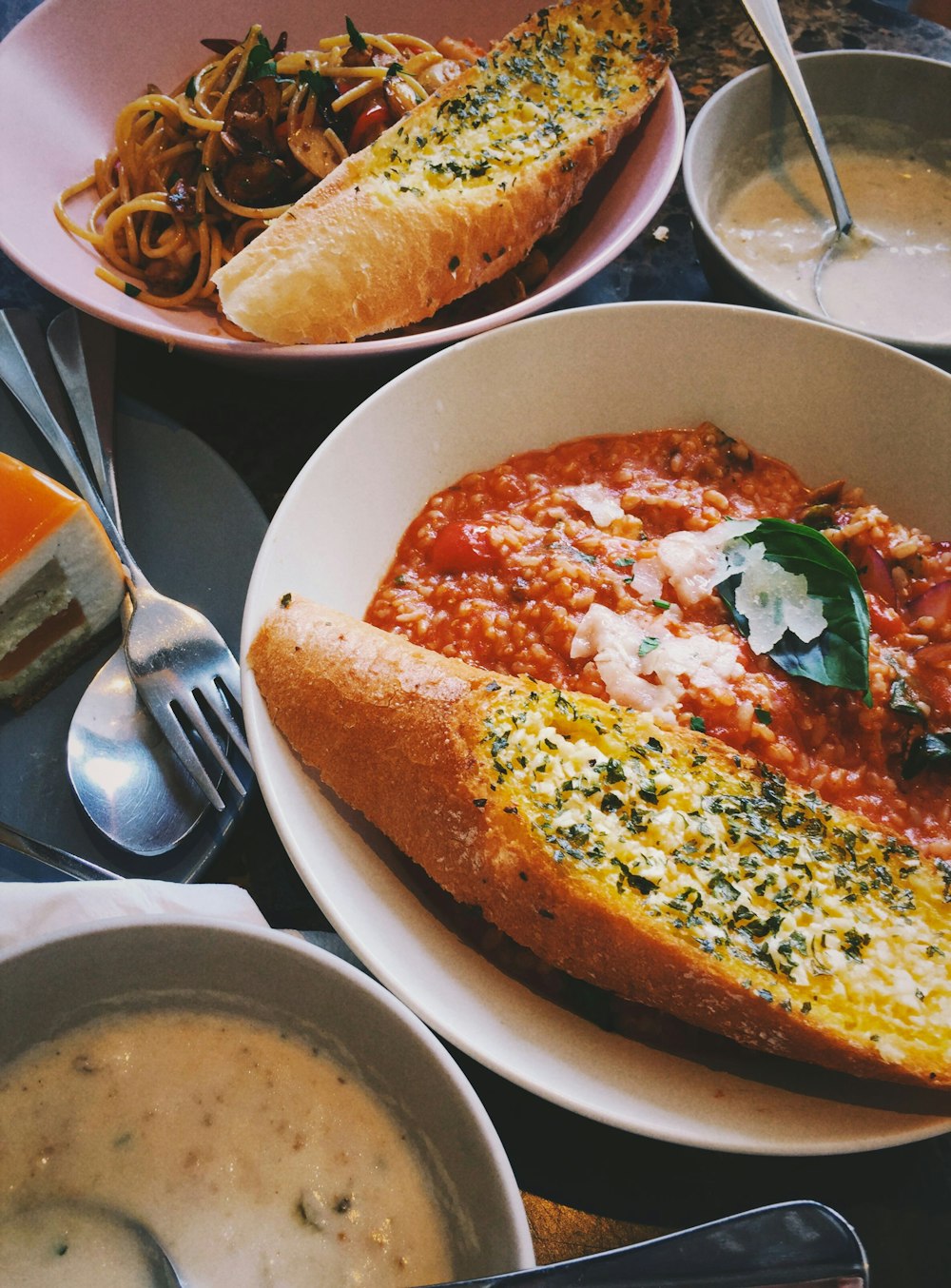 plate of foods on table