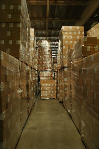 brown cardboard box lot ready to shipment