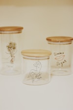 three empty canisters