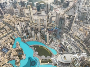 gray buildings in high-angle view photo