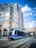 gray and blue bullet train
