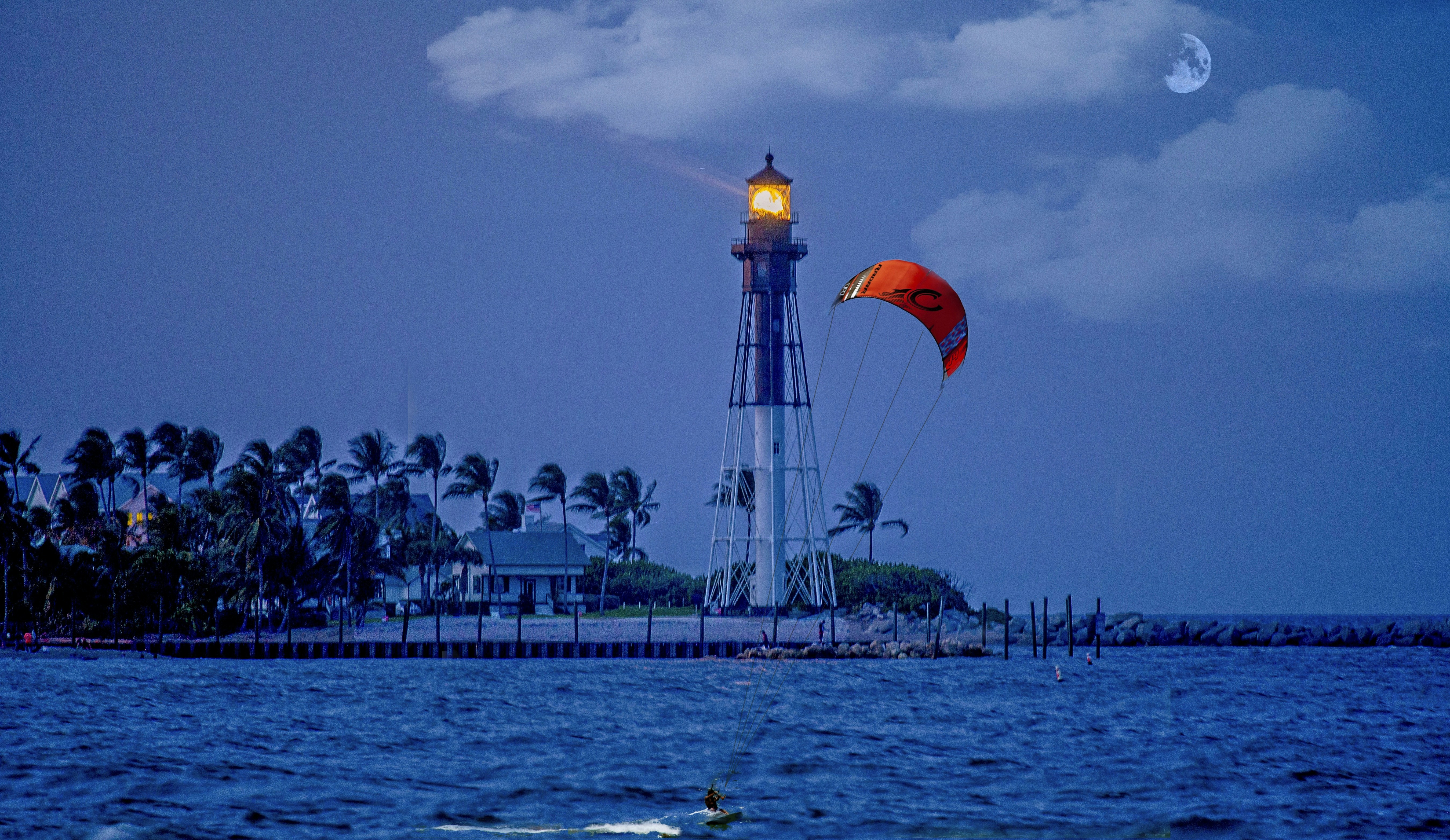 white and black lighthouse