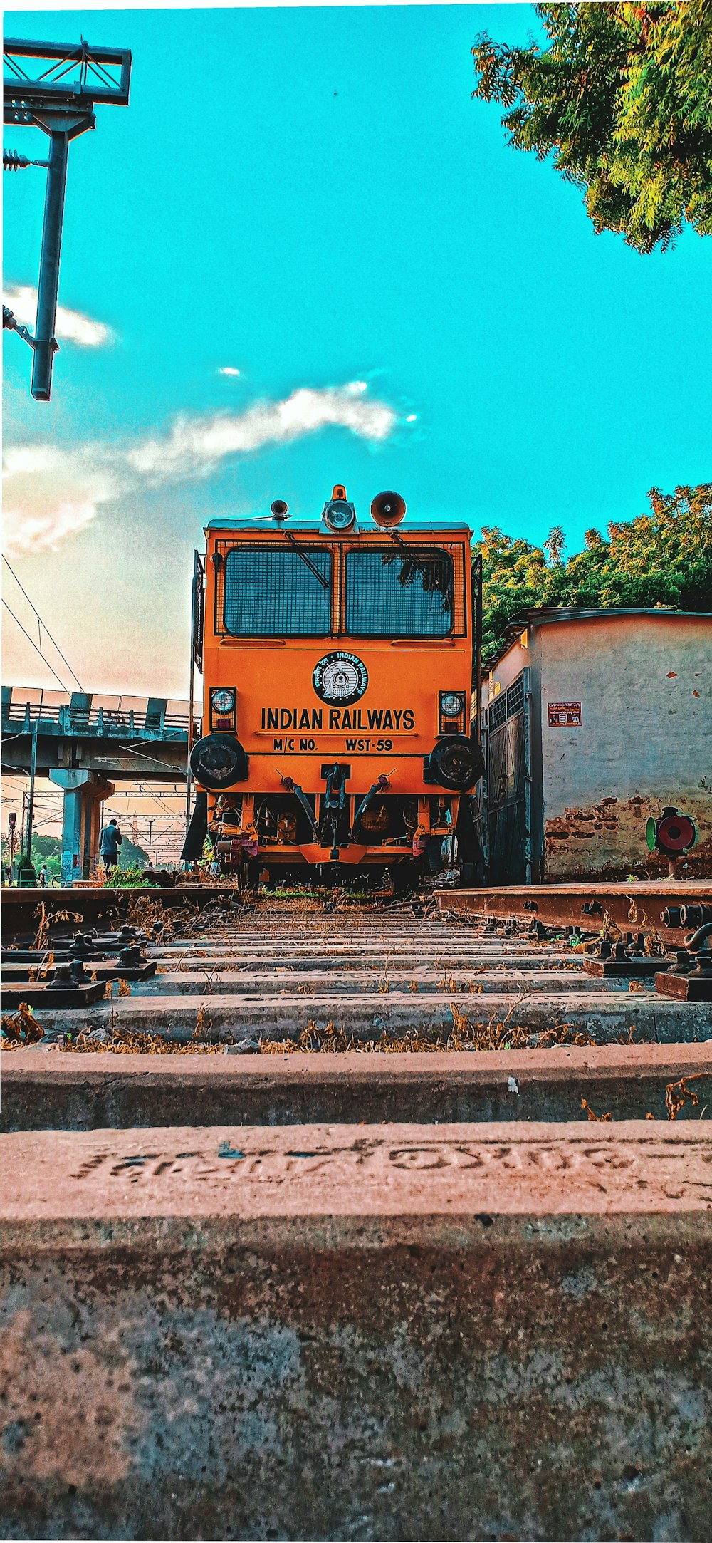orange train during daytime