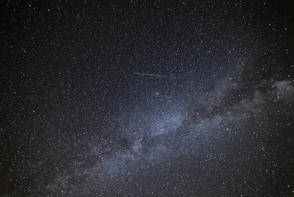 the night sky with stars and the milky