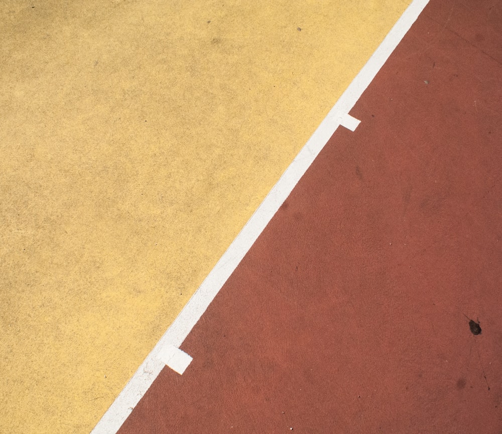 red and yellow concrete floor