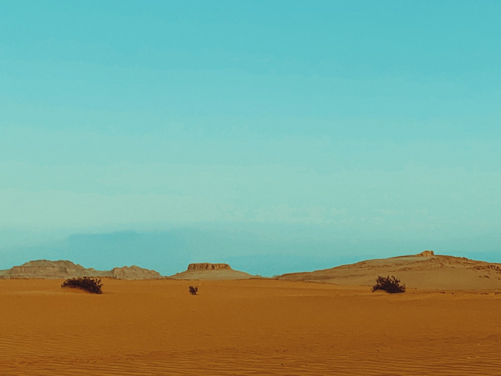 brown desert under clear blue sky during daytime