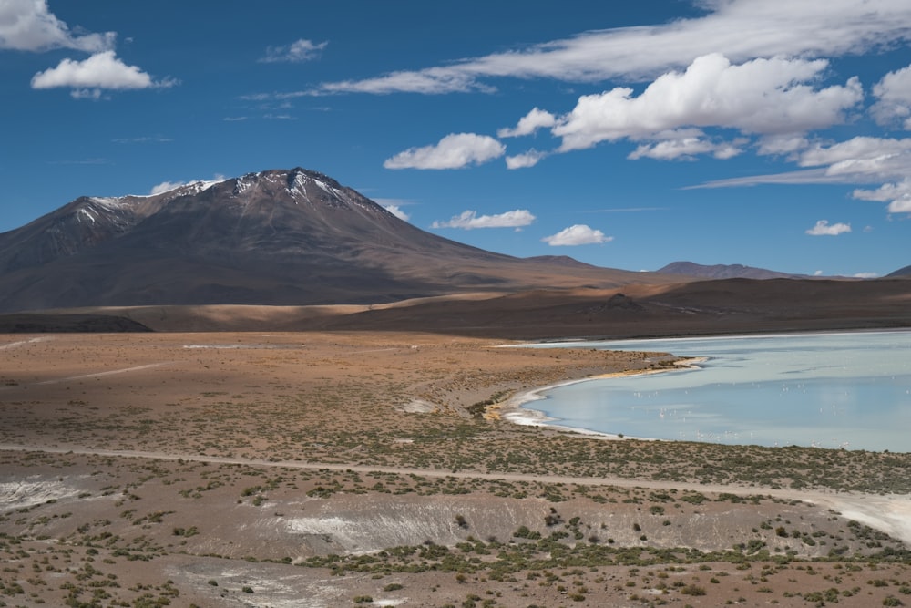 sea near volcano