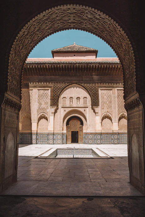 Medersa Ben Youssef during daytime