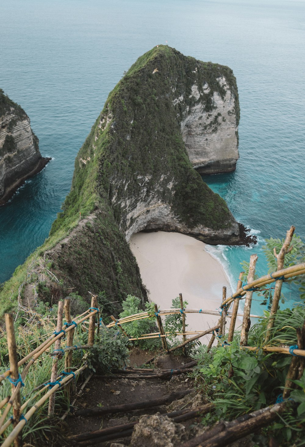 rock formation on the ocean