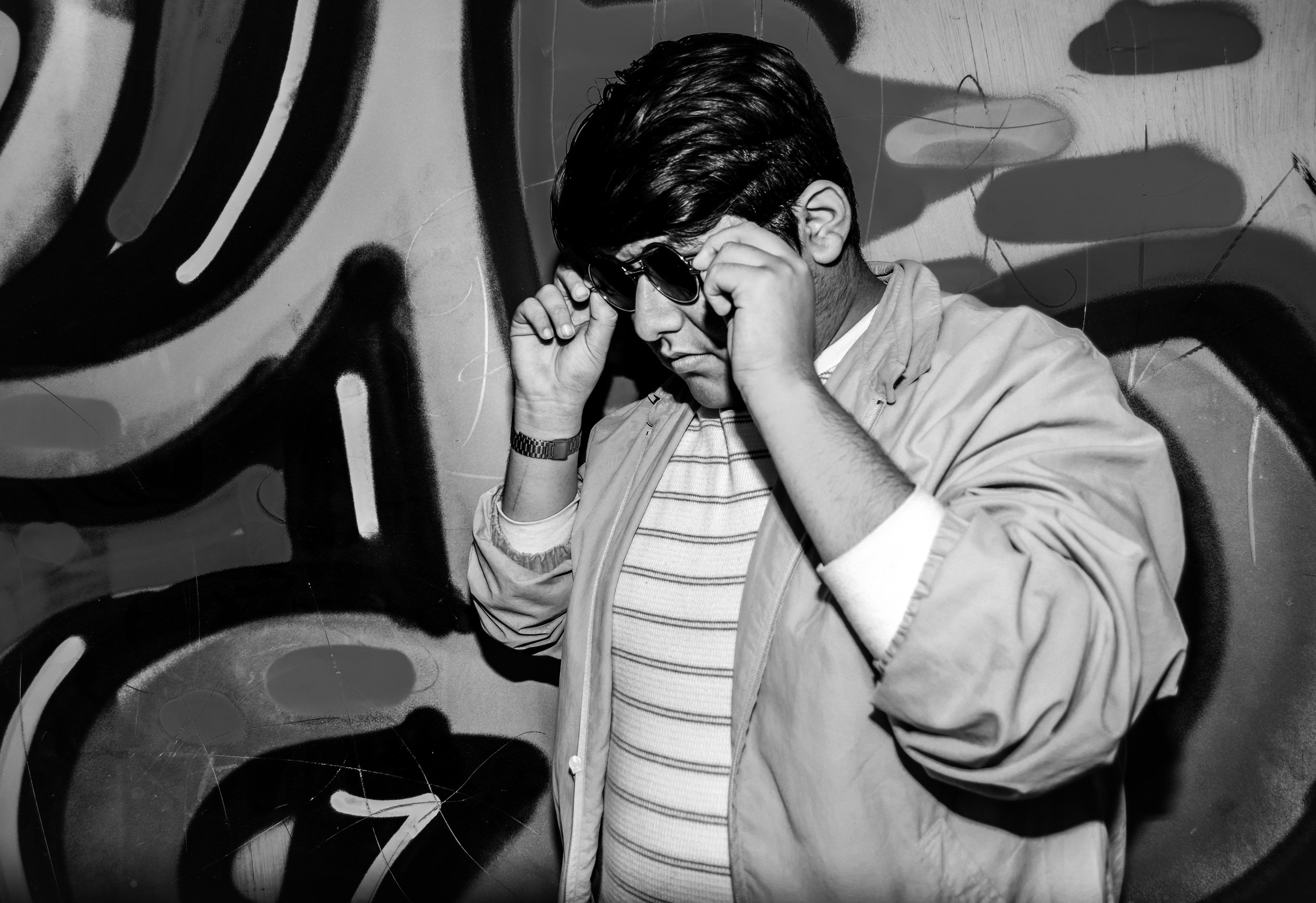 man wearing sunglasses