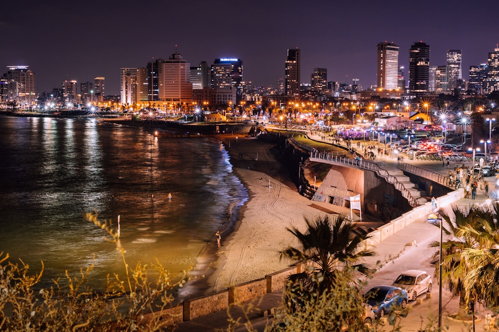 photography of buildings during nighttime