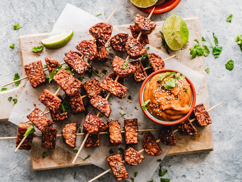 barbacoa y limón en rodajas