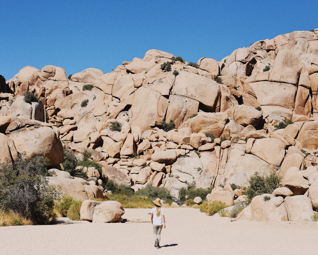 woman standing facing on rock formation during daytime