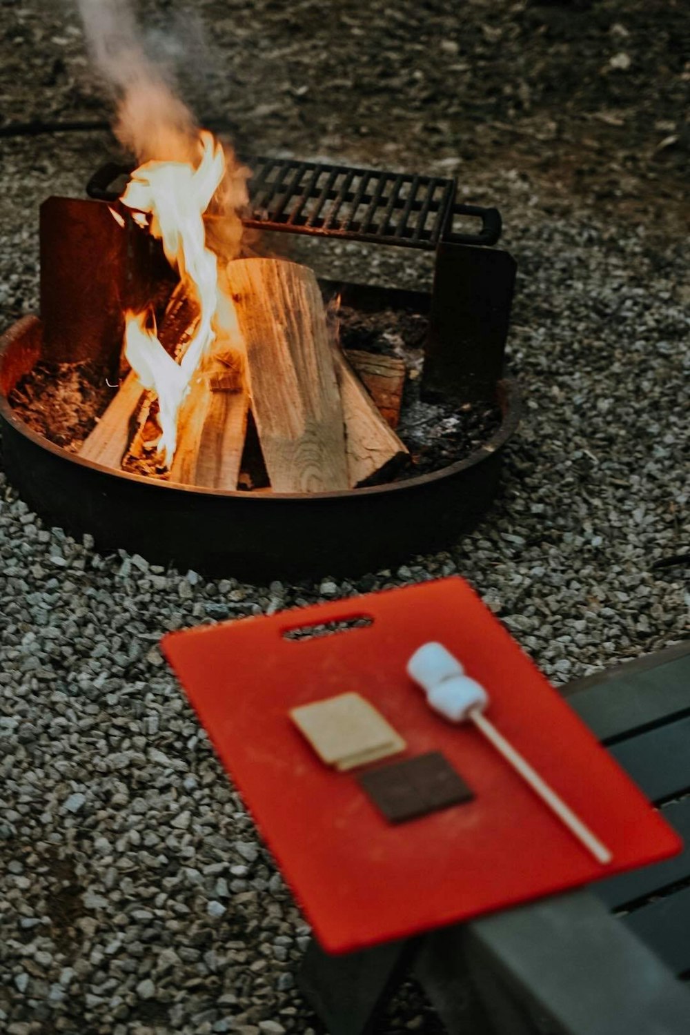 shallow focus photo of burning firewood