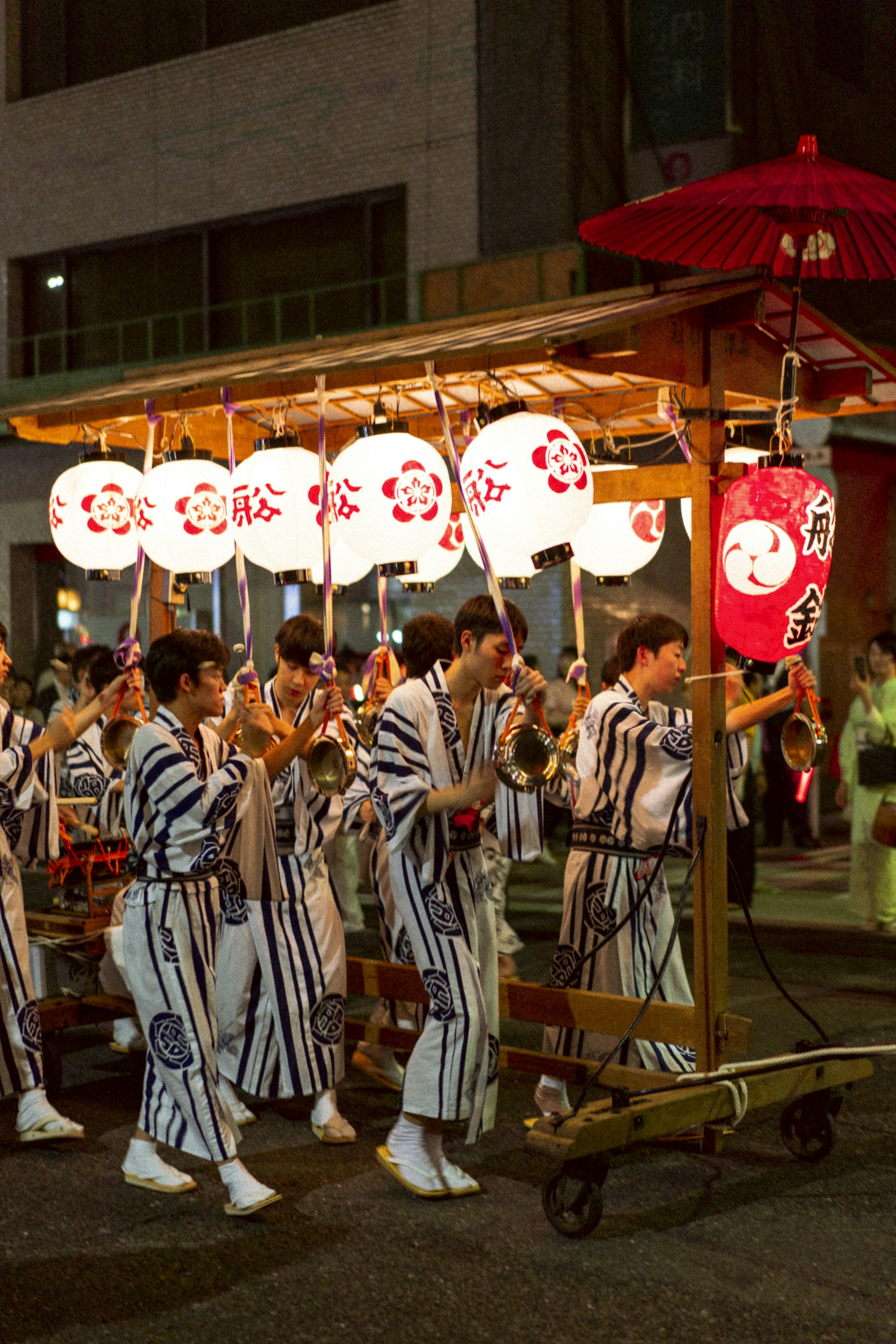 people gathering near outdoor during nighttime