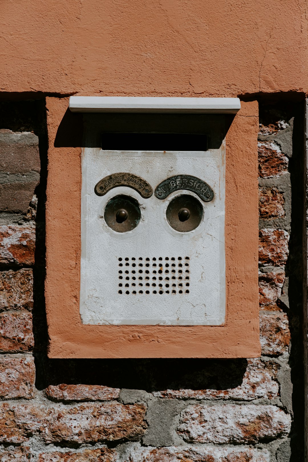 white and brown electronic device