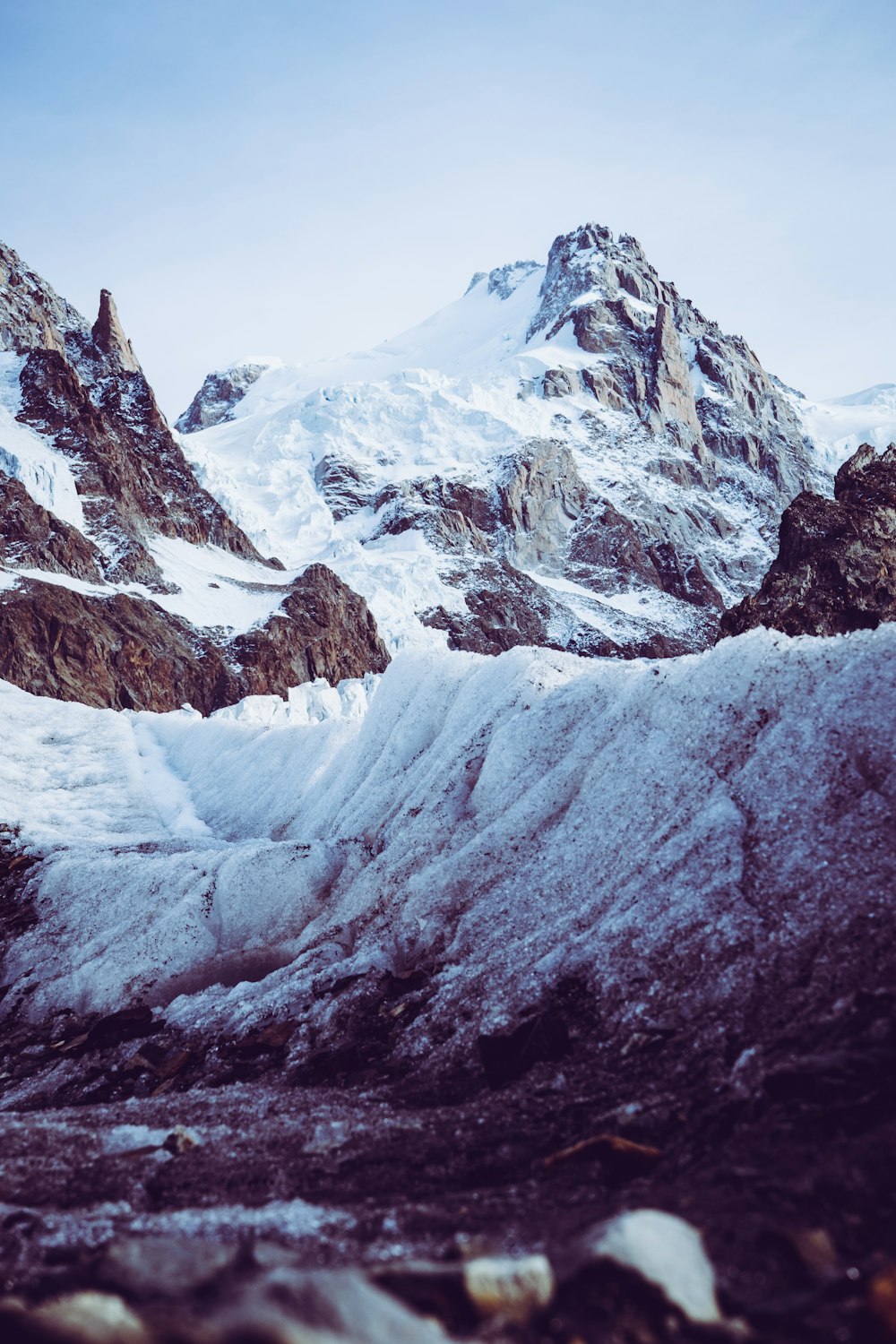 snowy mountains