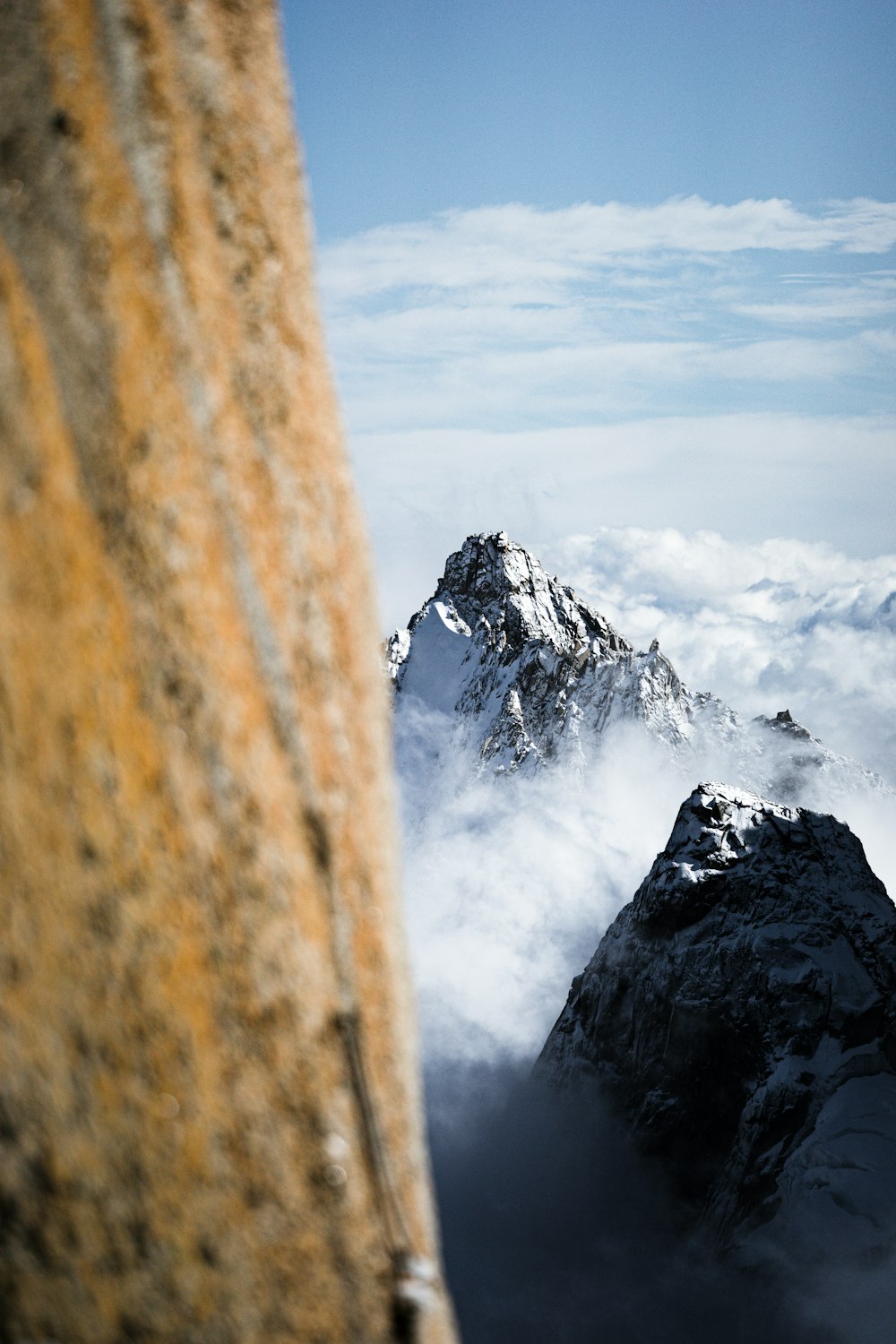 snow capped mountain during daytime