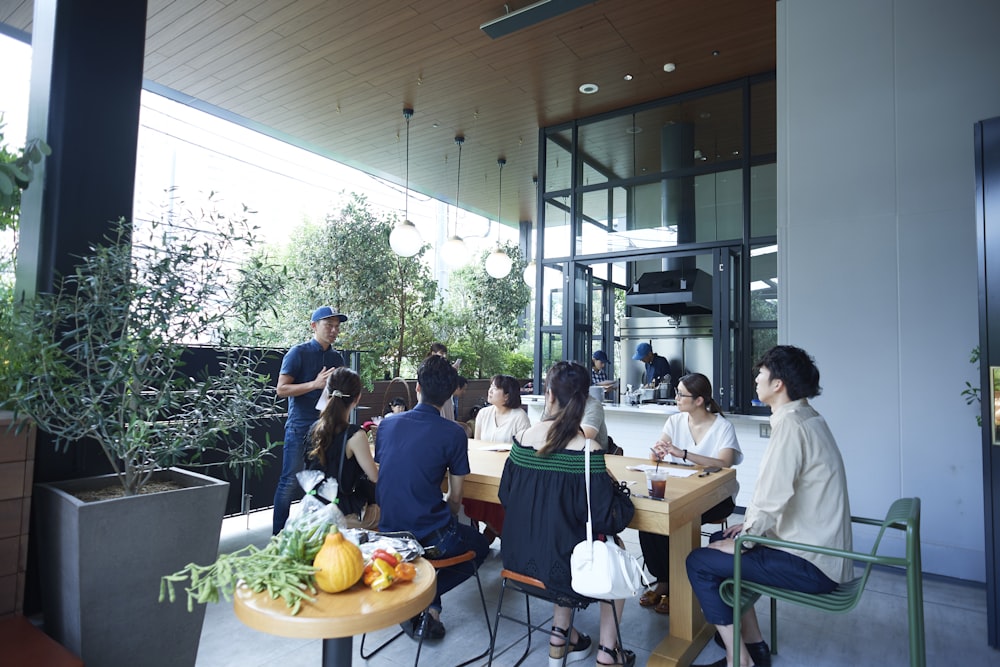 people sitting on chairs