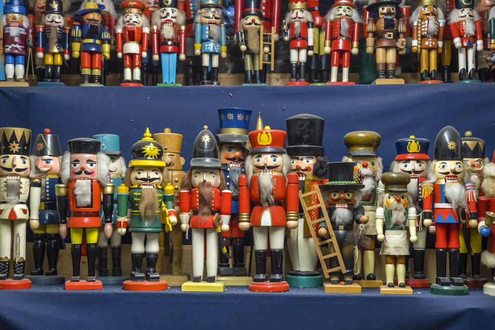 assorted-color nutcrackers