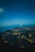 Nighttime satellite photo capturing city lights across Morocco.