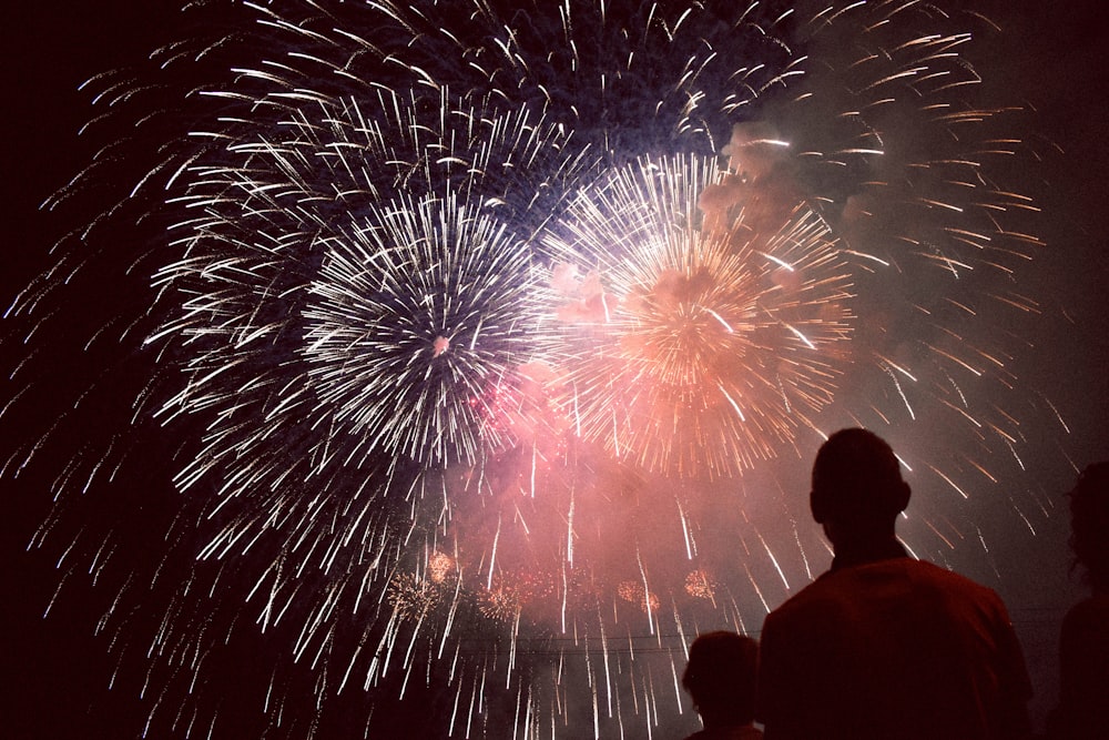 people watching fireworks