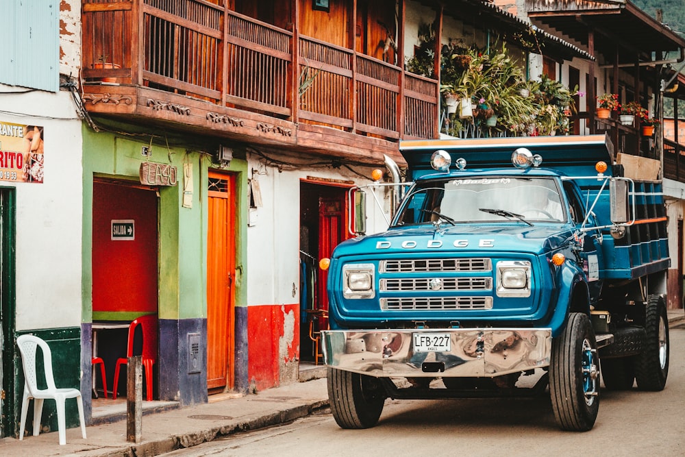 blue truck