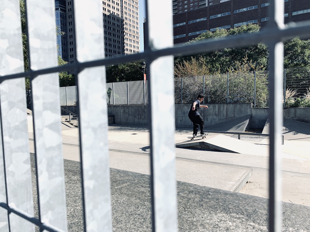 man skateboarding