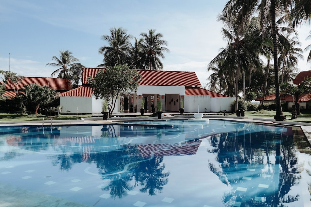 brown and white concrete house, The Pool