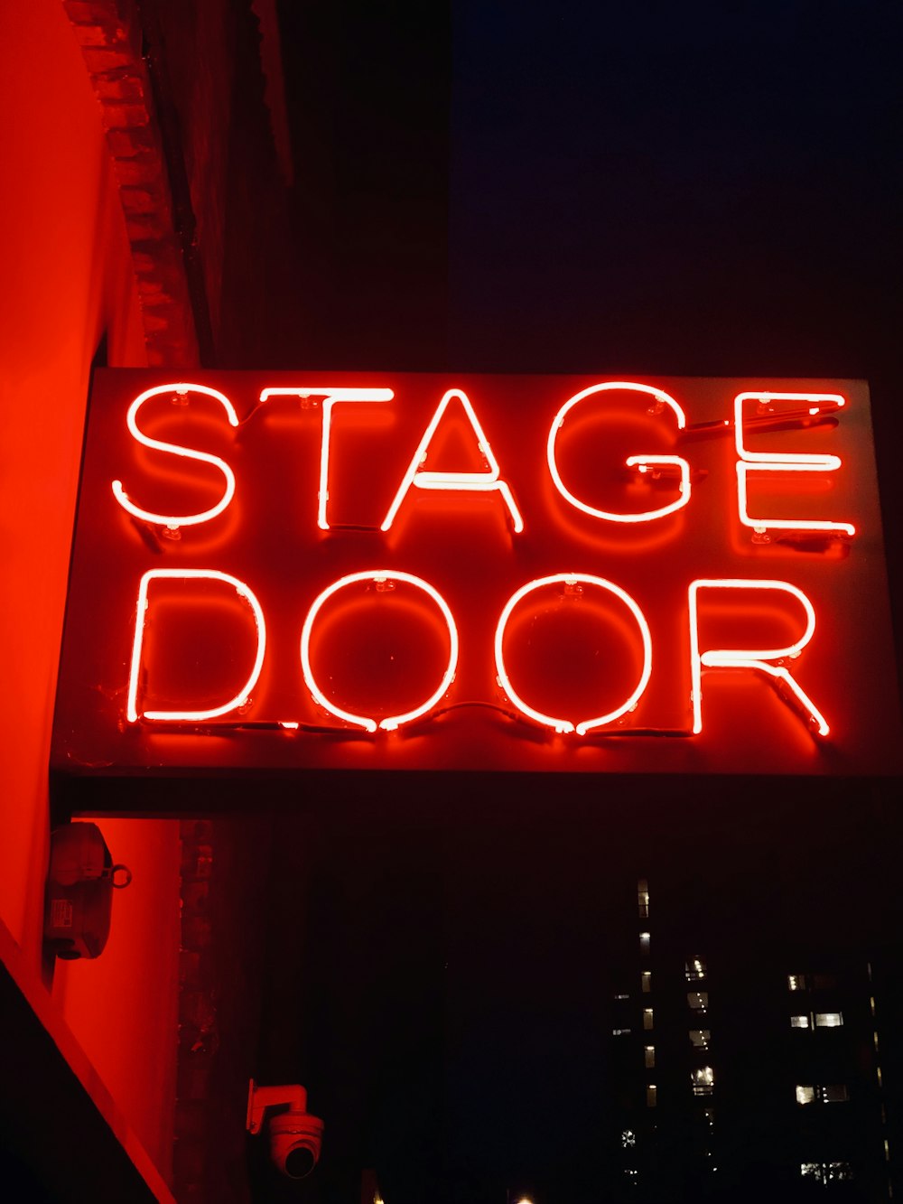 stage door signage