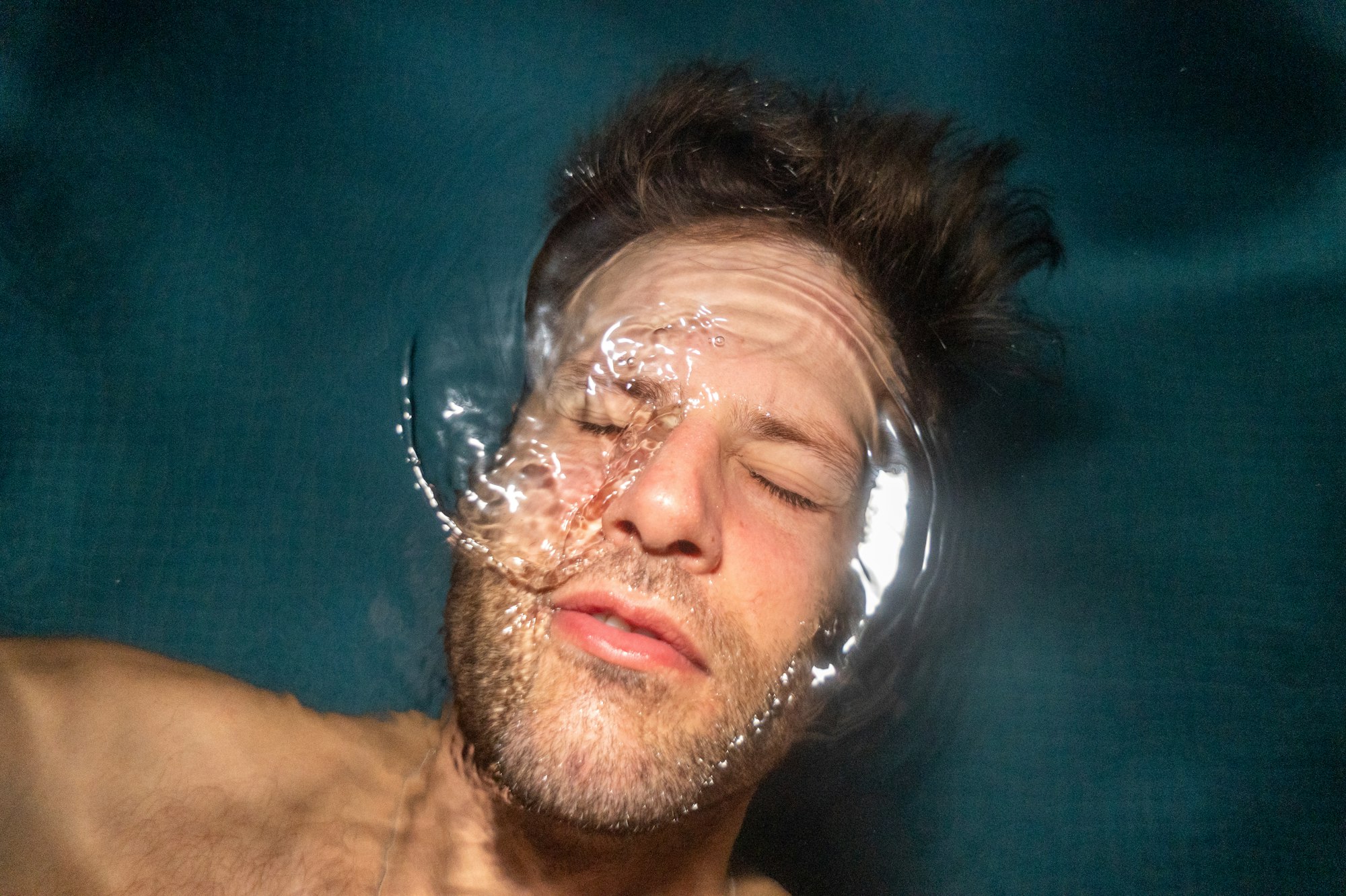 Shane Ohmer takes a night swim @shaneohmer on Instagram