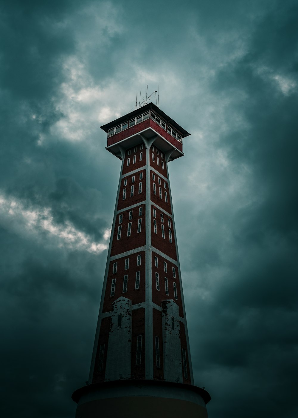 red and gray tower during day