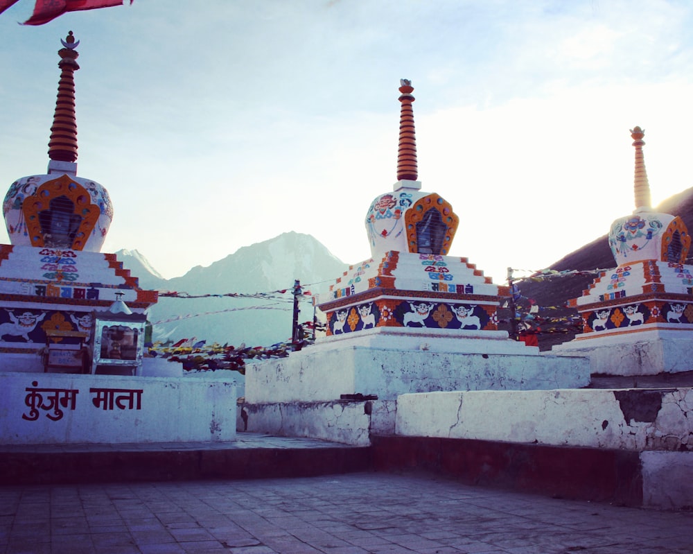 white and brown temple