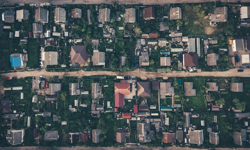 aerial photography houses