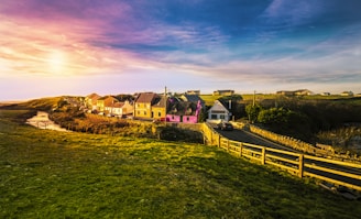 houses near hills