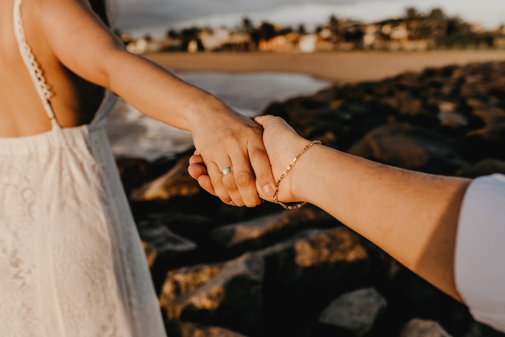 gold-colored bracelet