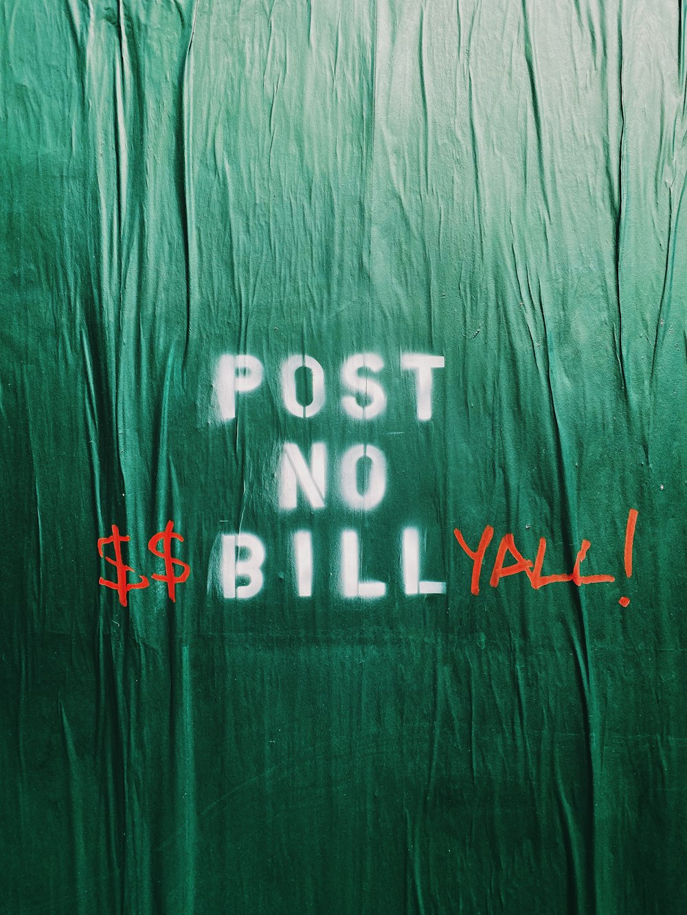 Post no bill text