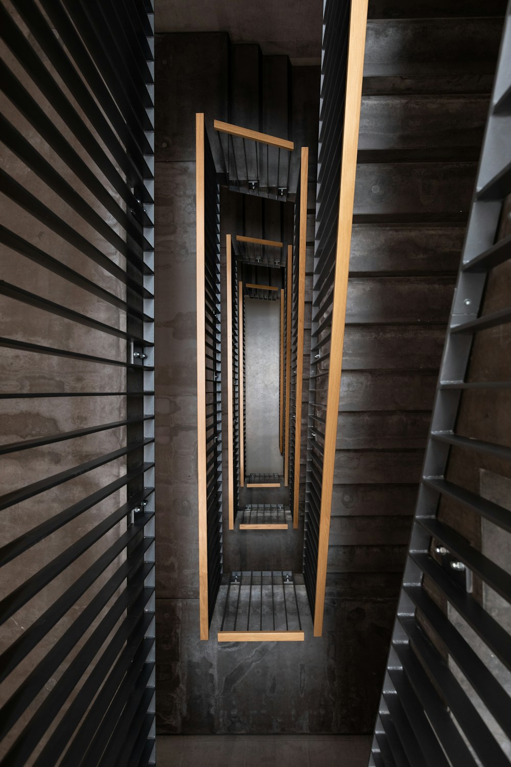 view of spiral stairs